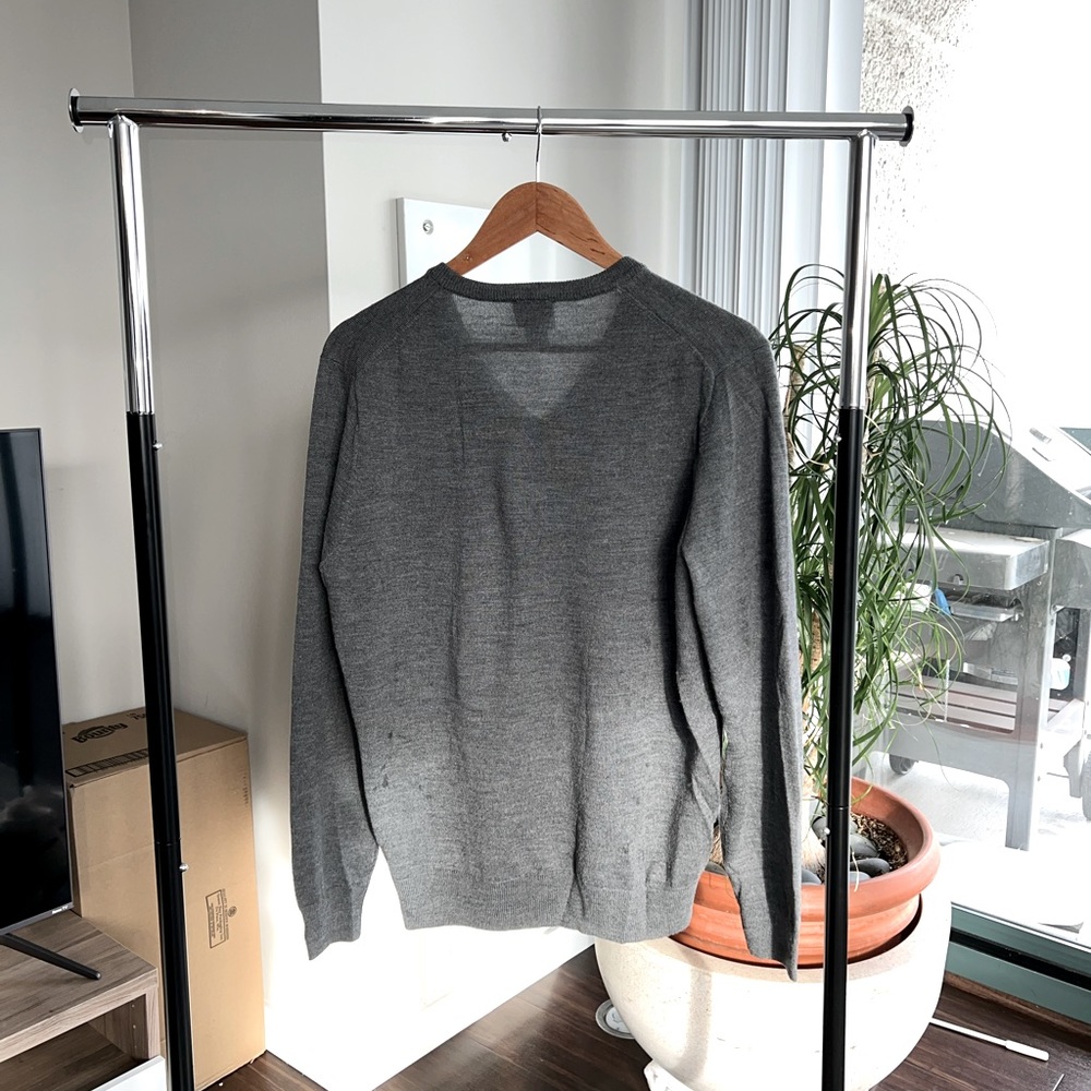 Wool V-Neck Sweater - Medium